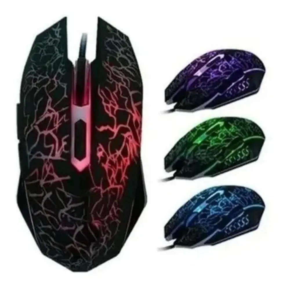 Mouse Gamer Aoas K10 Gaming Retroiluminado Alambrico Ergonom