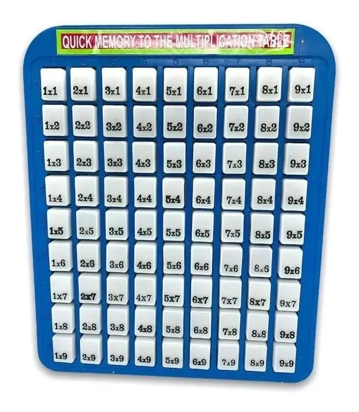 Juego Didáctico Tablas De Multiplicar Fácil Y Práctico