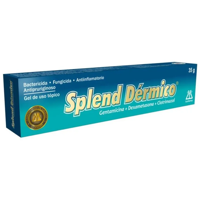 Splend Dermico Bactericida Piel Perros Gatos 35G