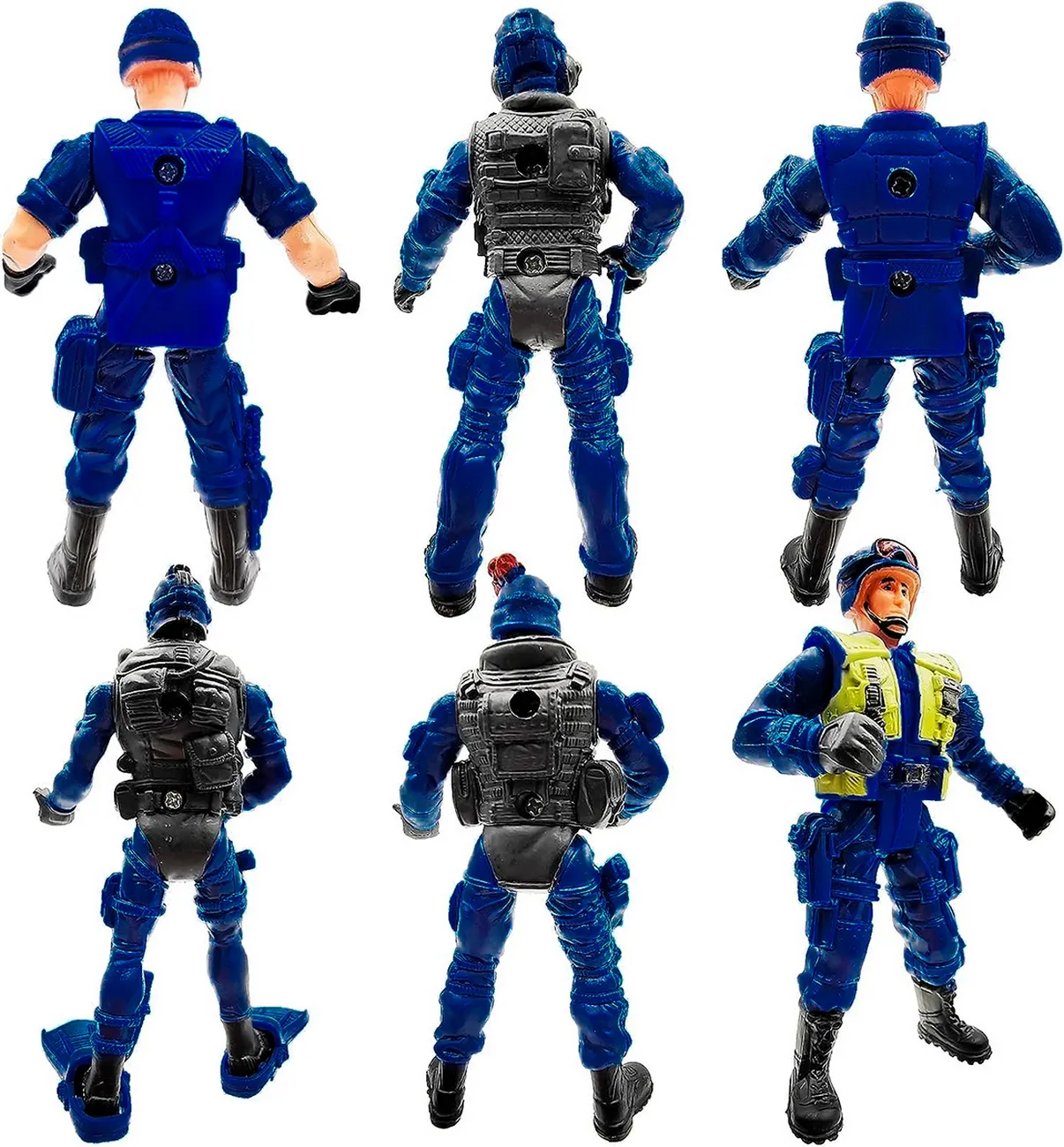 Soldado Militar Policia Swat Acción Niños Coleccionable X 6