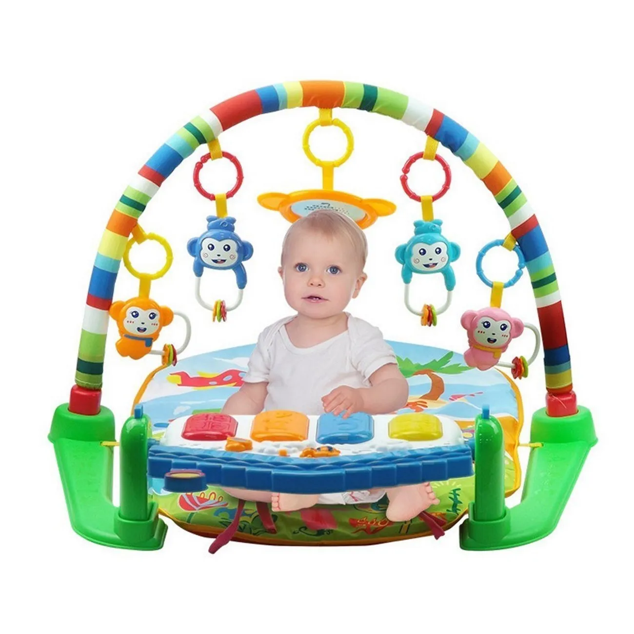 Gimnasio Piano Tapete Sonajero Musical Boogy Para Bebes 