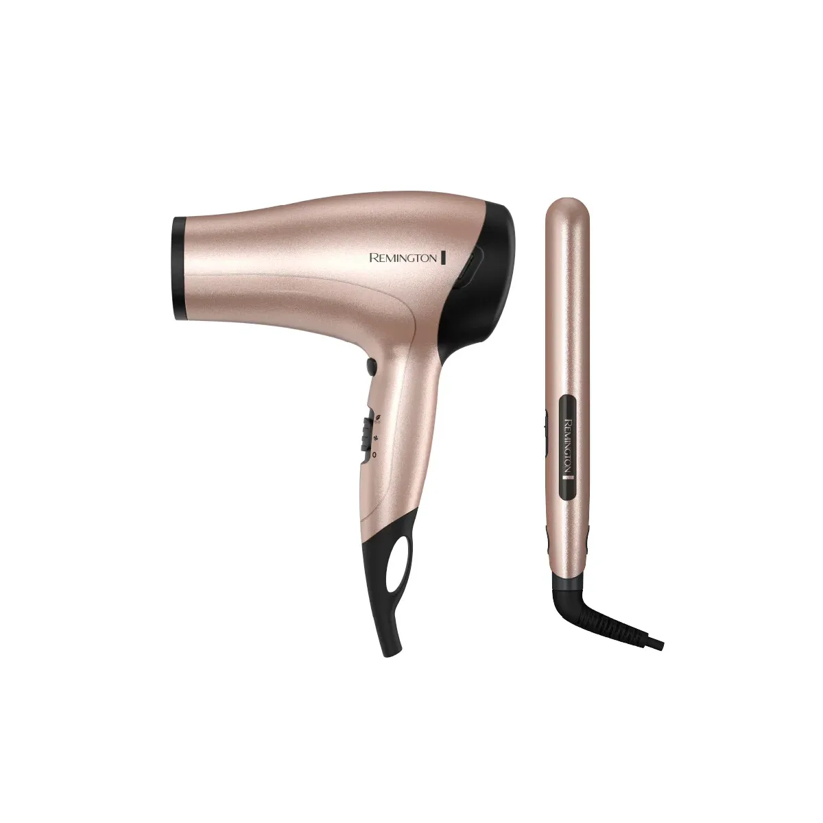 Combo Plancha Alisadora + Secador Rose Gold Remington