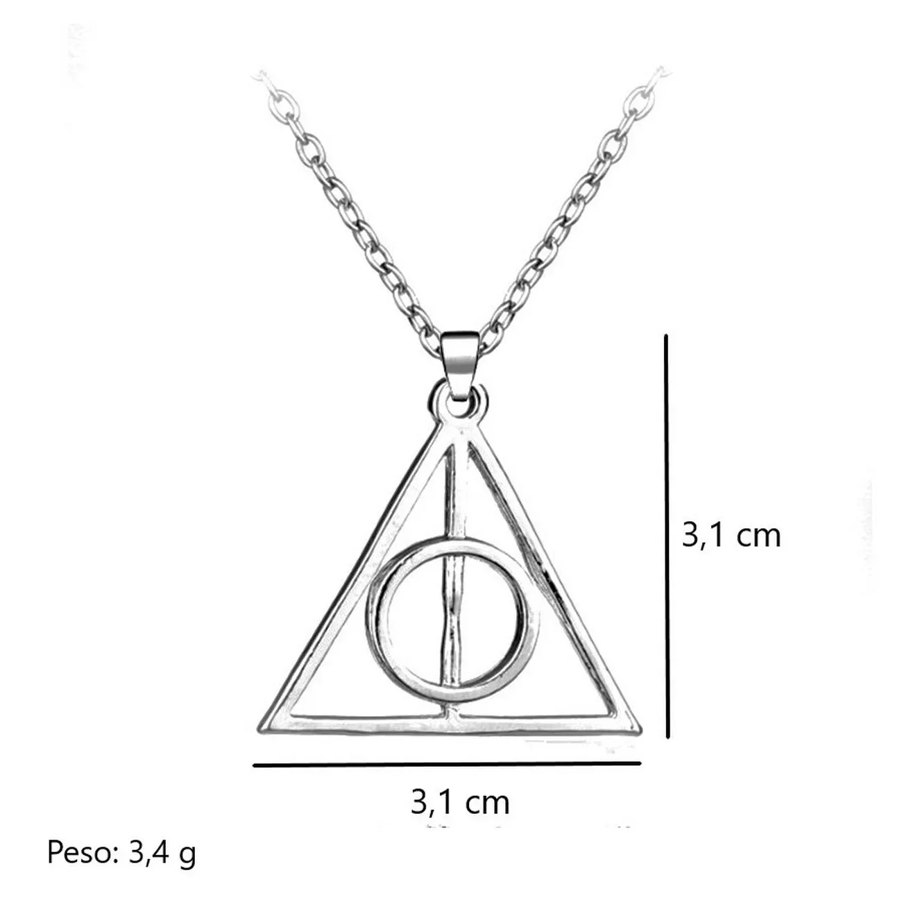 Collar Harry Potter Reliquias De La Muerte + Estuche