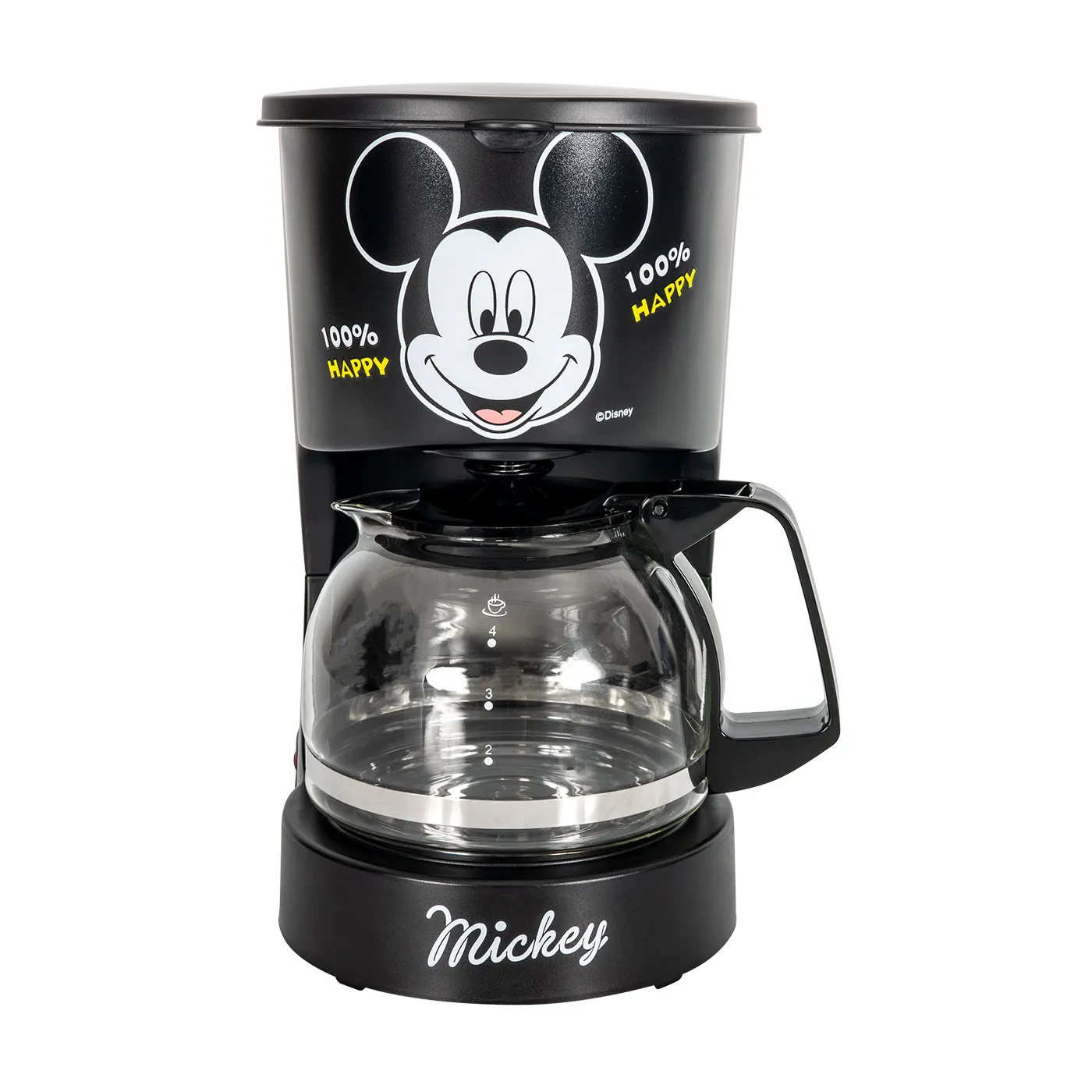 Cafetera KALLEY 4 Tazas Mickey Mouse De Disney K-DMCM4N Negro