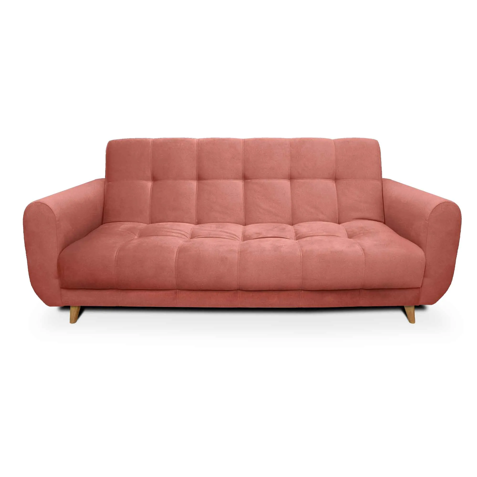 Sofa Cama Comfort Sistema Clic Clac Color Coral