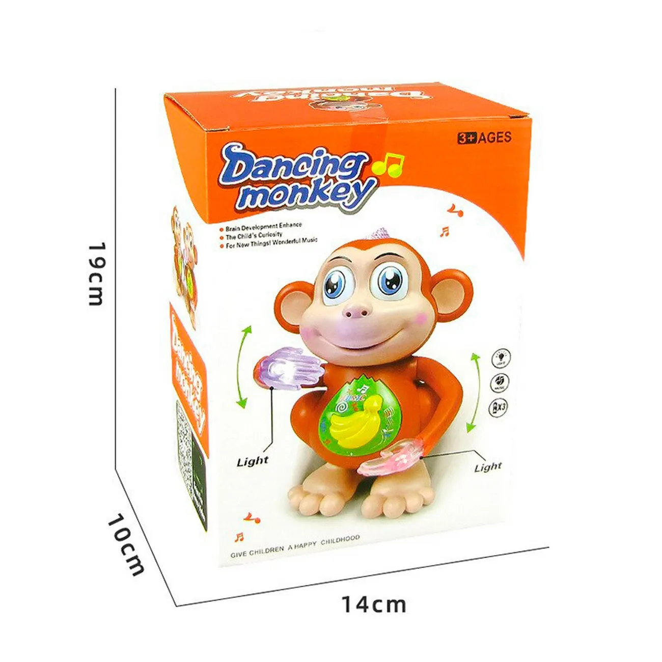 Mono Robot Bailarin Dancing Monkey Luces Sonido + Baterias