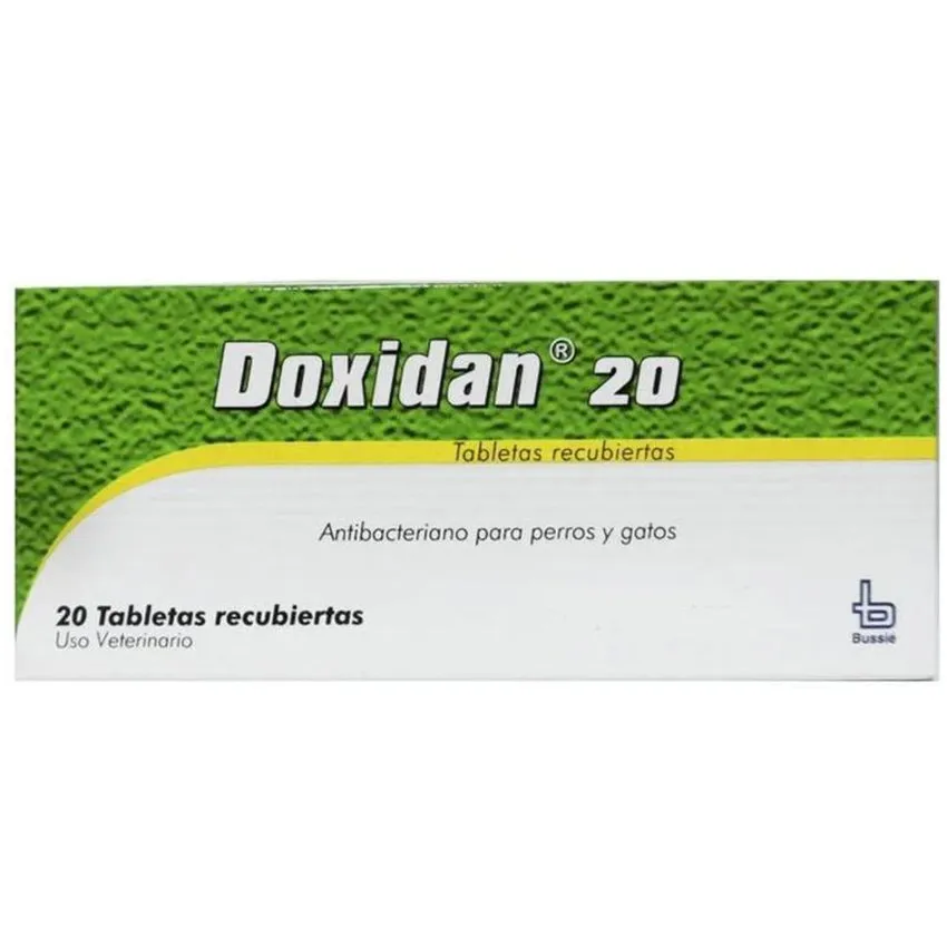 Doxidan 20 Antimicrobiano Perros Gatos X 20 Tabletas