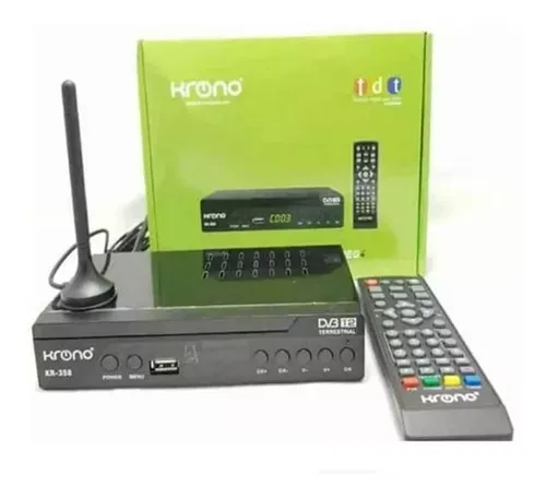 Decodificador Tdt Krono Digital Hd + Antena Aerea Exterior