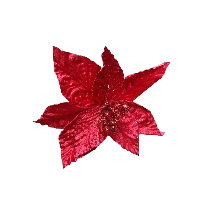 Flor Roja 8 Pétalos Con Textura