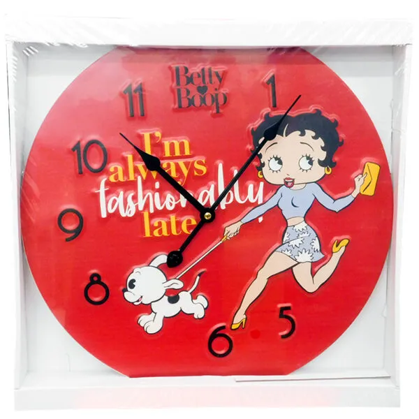 Reloj De Pared Betty Boop Metallico