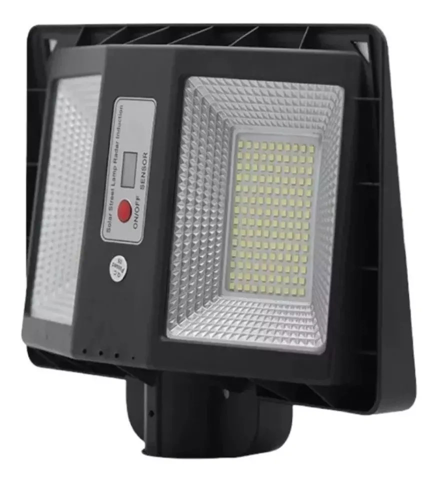 Farola Lampara Solar Led Sensor De Movimiento 300w Con Panel