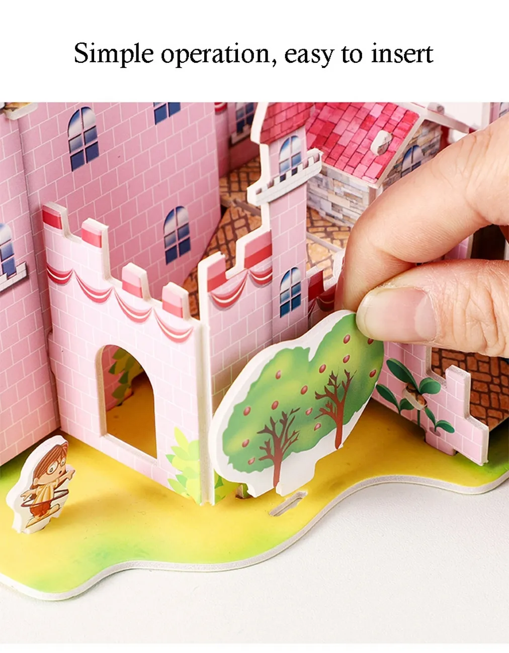 Rompecabezas Castillo Princesa Reina 3d Juego Didactico