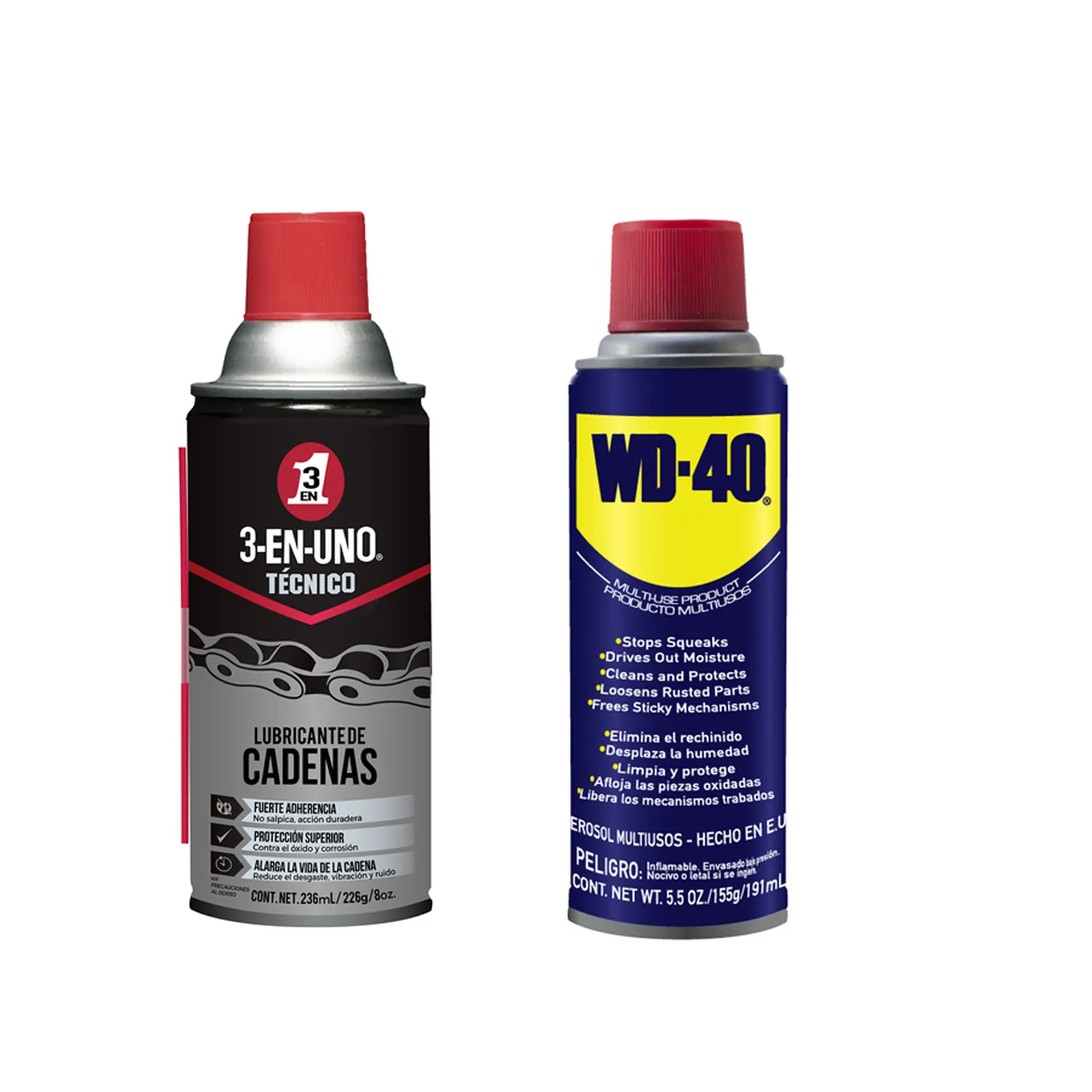 Kit Lubricante de Cadenas +Lubricante WD-40 191ml/5.5 OZ