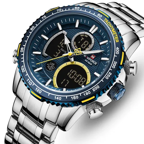 Reloj Naviforce Original Nf9182 Plateado