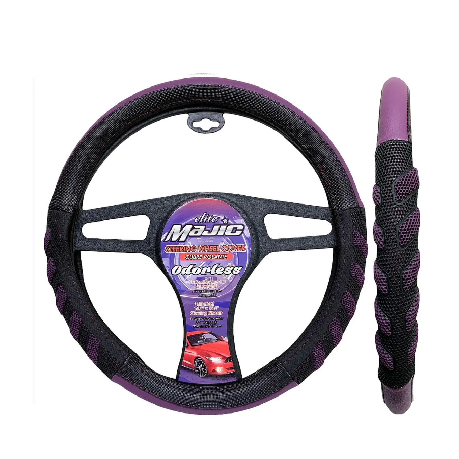 Cubre Volante Power Grip Negro/Morado