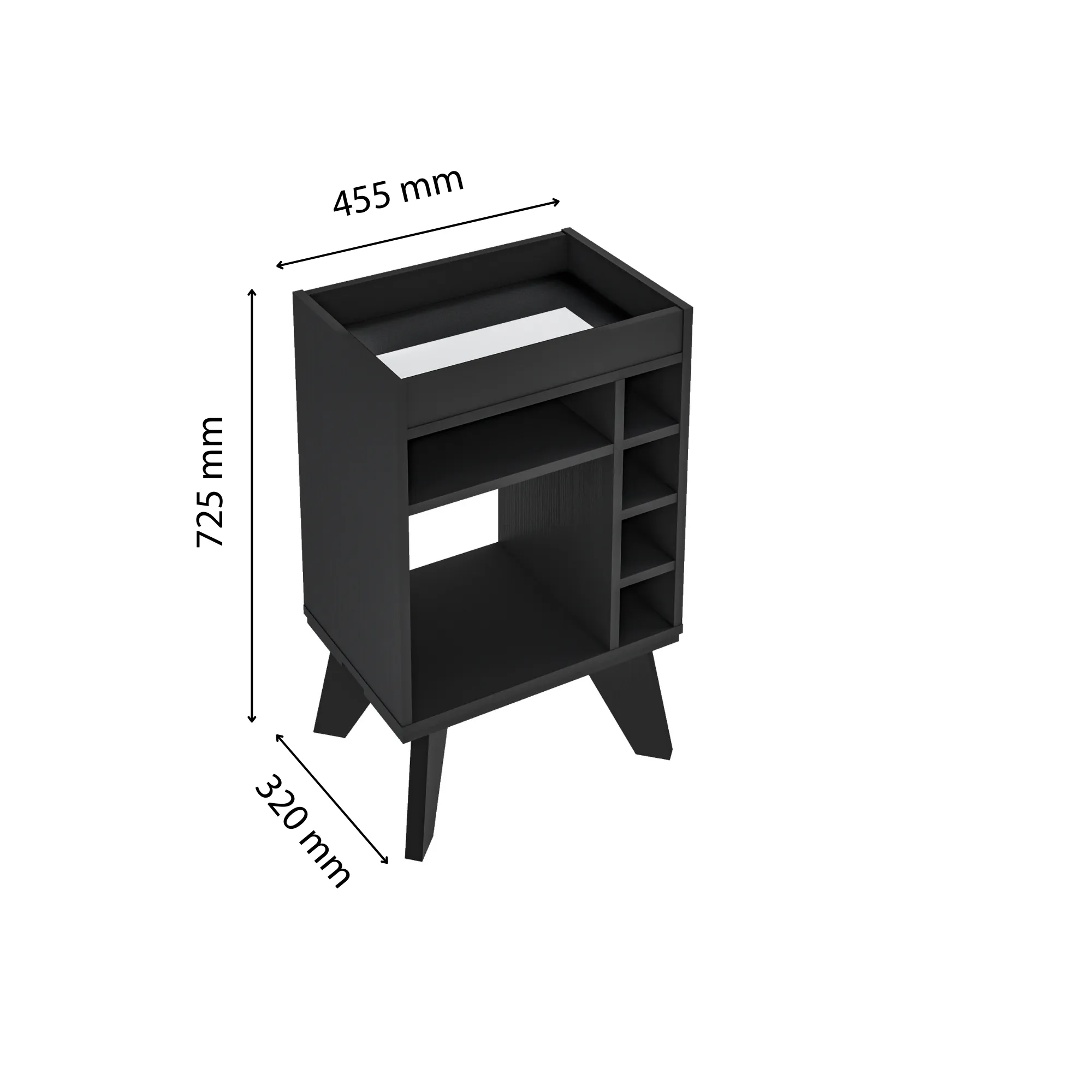 Mueble De Bar Drink Color Negro