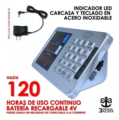 Balanza Bascula 100kg Electronica Pedestal