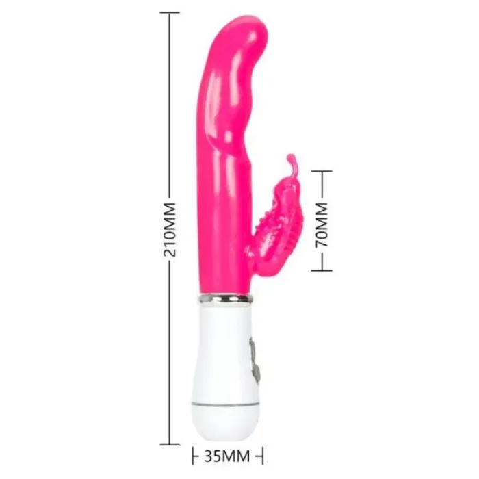 Vibrador Doble Estimulacion Punto GY Clitoris G Point Butterfly Recargable