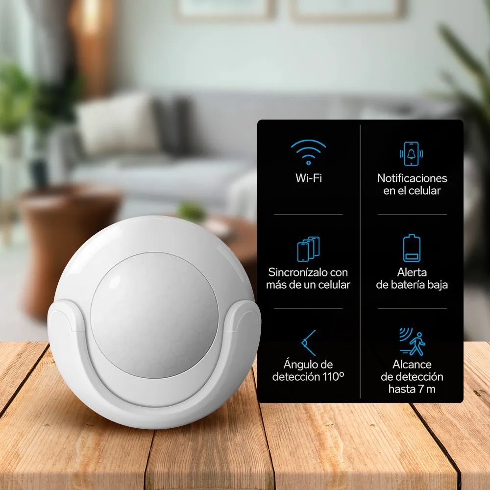 Sensor De Movimiento Wi-Fi 2.4GHz Smarthome Steren