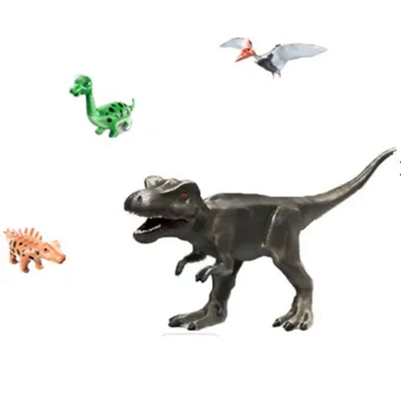 Pista De Tiranosaurio Rex Dinosaurio Carro Juguete + Bateria