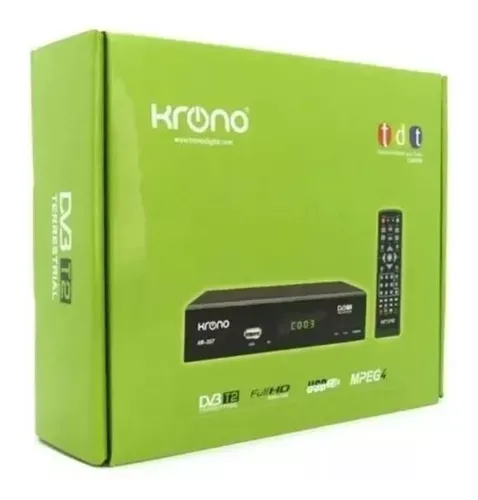 Decodificador Tdt Krono Digital Hd + Antena Aerea Exterior