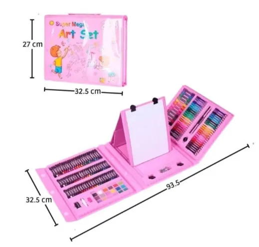 Set Kit De Arte Dibujo Colores Para Niños Maleta X208 Piezas