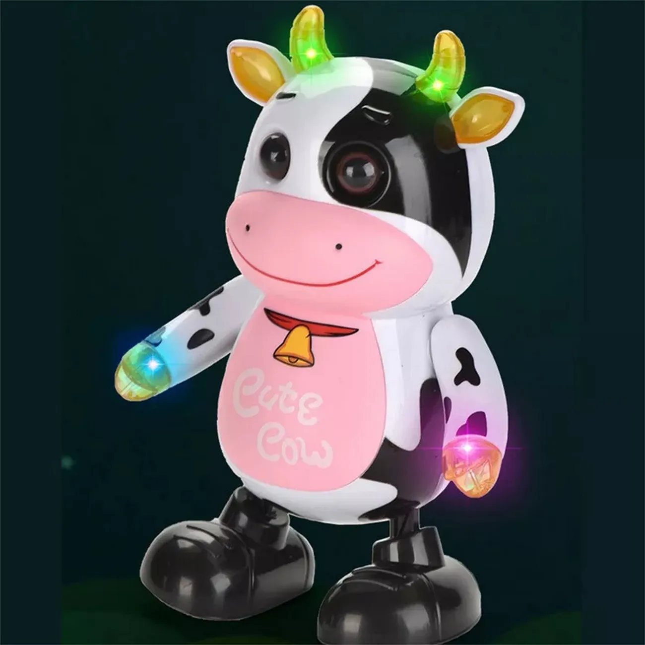 Vaca Robot Granja Juguete Luces Sonido Movimiento + Bateria