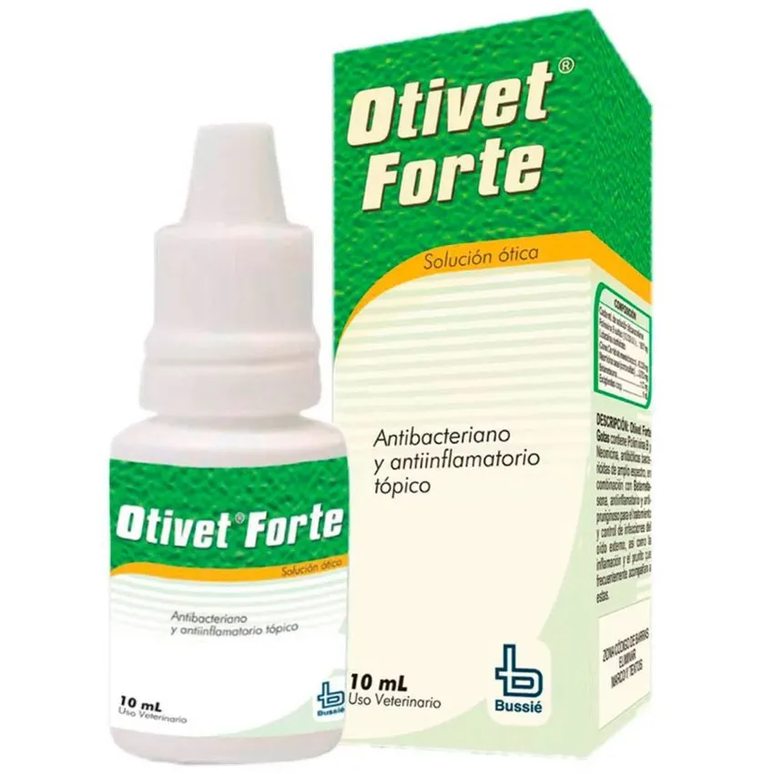 Otivet Forte Solucion Otica Antiinflamatorio Perros Gatos 10Ml