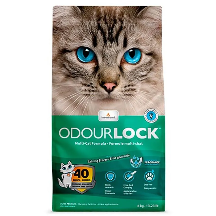 Odourlock Arena Gatos Libre Polvo Ultrapremium Breeze 6kg