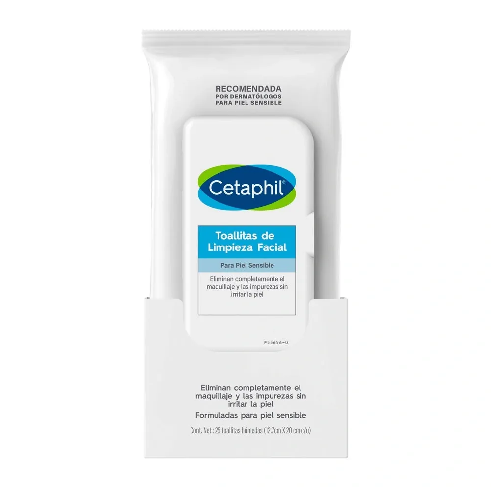 Cetaphil Toallitas De Limpieza Facial x25Und