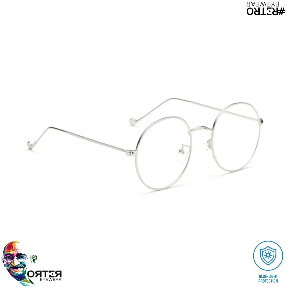 Gafas Óptica Descanso RETRO® Mahatma Gandhi Iconic Original Luz Azul PC Gamer HD