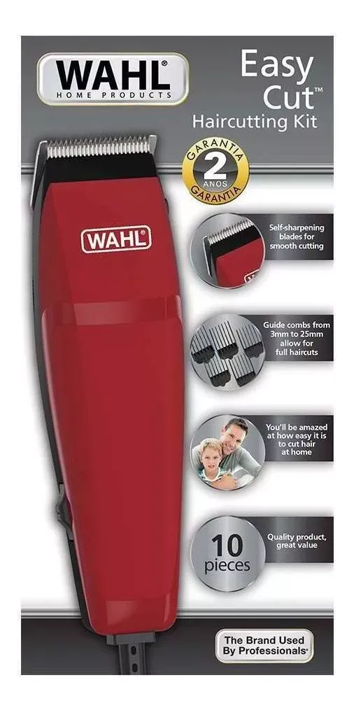 Cortadora De Pelo Wahl Home Easy Cut Roja 127V