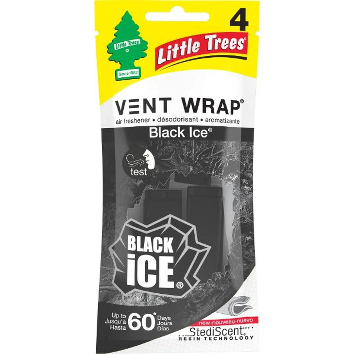 Ambientador Little Trees Vent Wrap BlackIce x4 Und