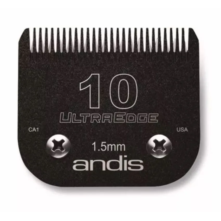 Andis Cuchilla 10 Negra Ultraedge + Electro Glide 1.5mm