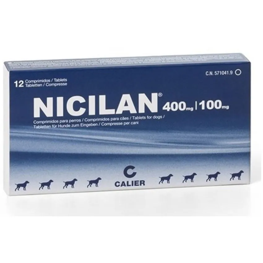 Nicilan Antibiotico Perros Gatos 400Mg Tabletas