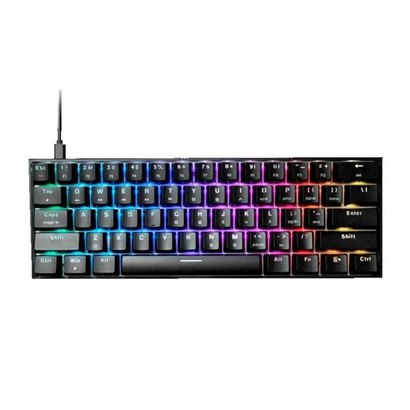 Teclado Mecánico RGB Gamer Tipo C Fantech MK857 Frost