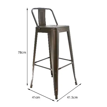 Silla Alta 5NUEVE Bar Bertolini Color Bronce