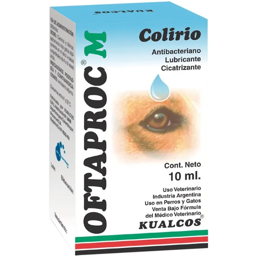 Oftaproc M Gotas Ojos Infecciones Perros Gatos 10Ml