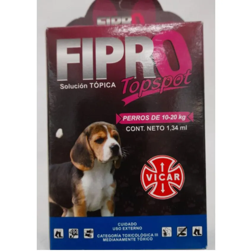 Fipro Top Spot Antipulgas 1,34Ml Perros 10 A 20Kg