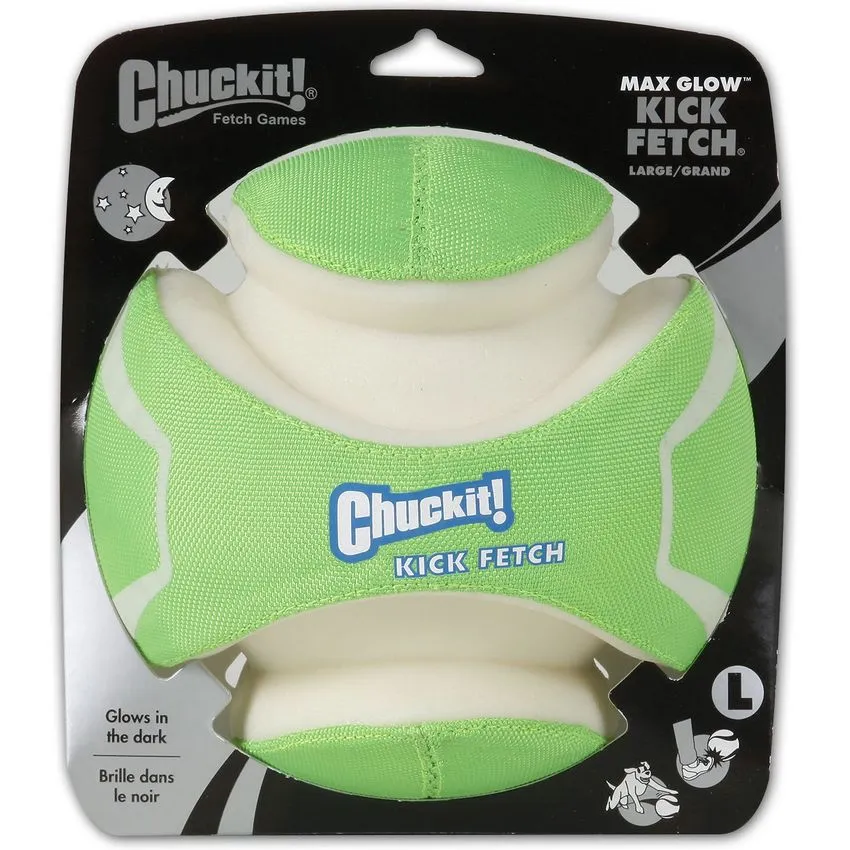 Juguete Perros Chuckit Kick Fetch Max Glow Fluorecente Large