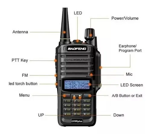 Radio Walkie Talkie Baofeng Plus Resistente Al Agua Uv-9r