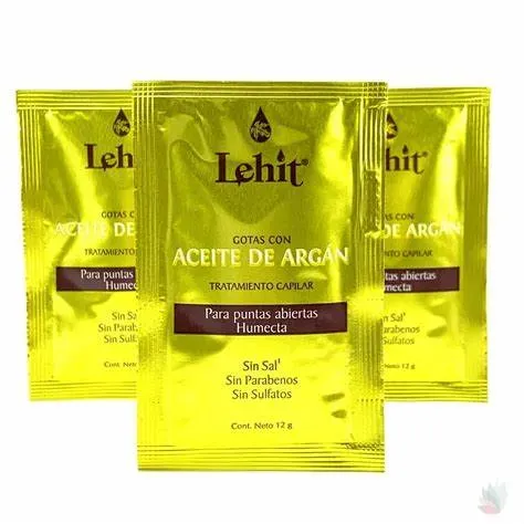 Tratamiento Capilar Oleo Esencial Gotas Aceite de Argan - Sachet Lehit 12gr