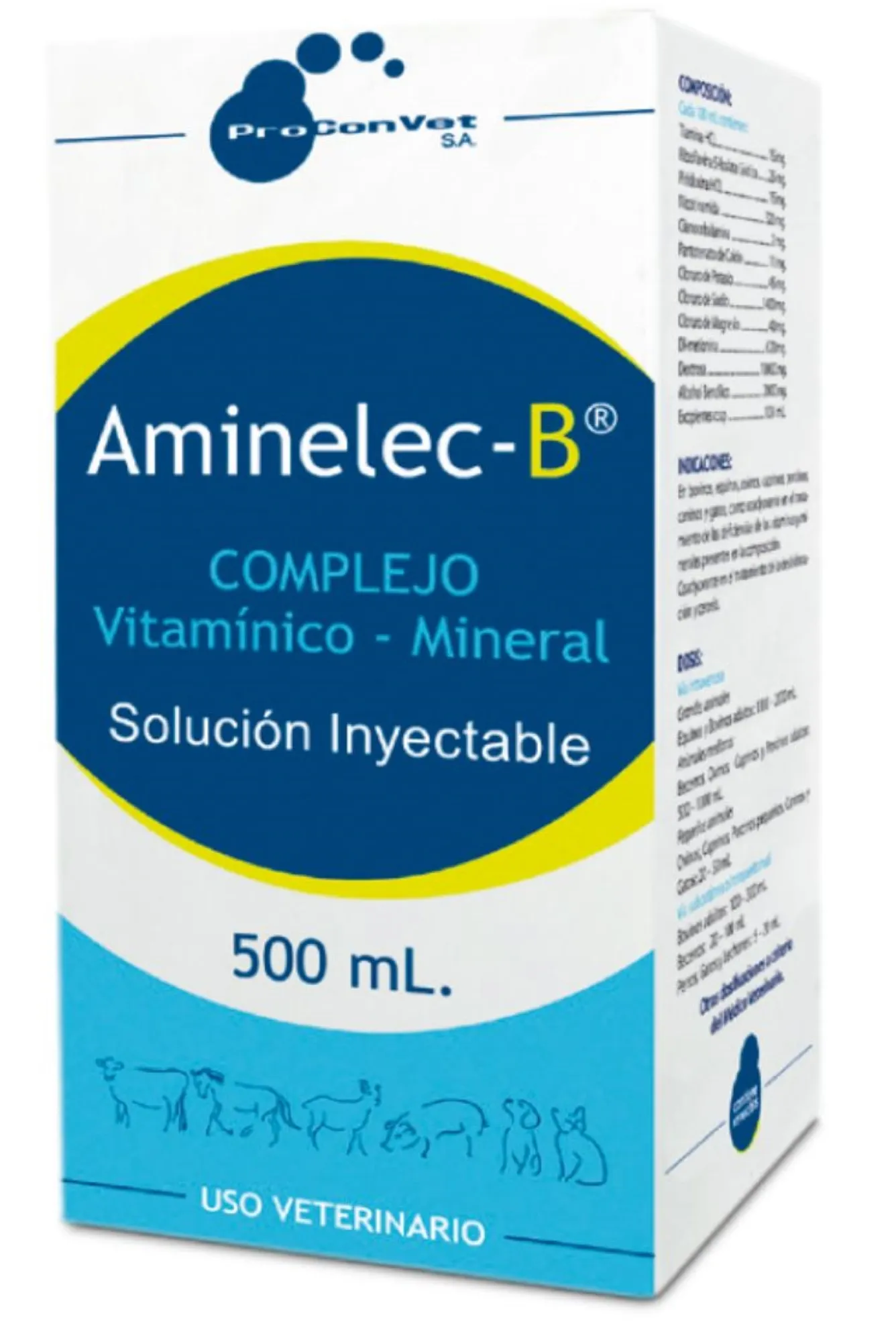 Aminelec Complejo Vitaminico x500ml