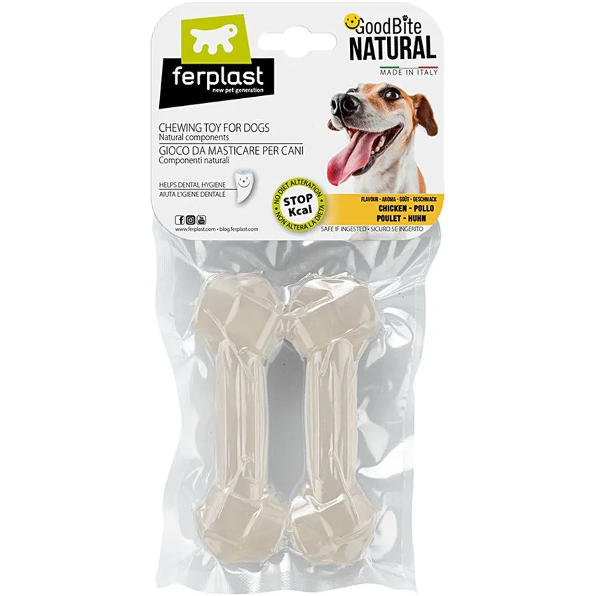 Juguete Masticable Perro Ferplast Natural Chicken Bone S