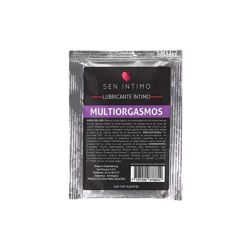 Lubricante Multiorgasmos 7 Ml Sen Intimo