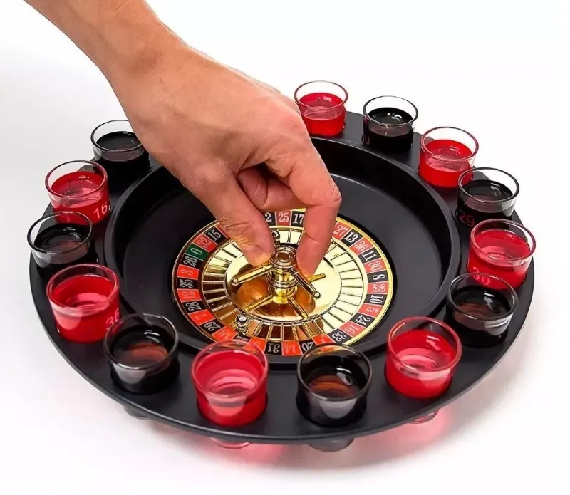 Ruleta De Shots Juego Mesa 16 Copas Juego Para Fiestas