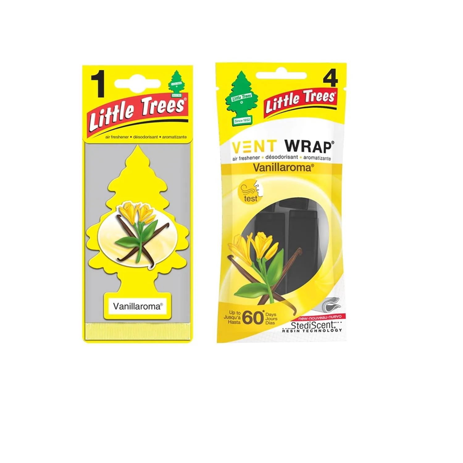 Kit Ambientador Little Trees Pino + Vent Wrap Vainilla