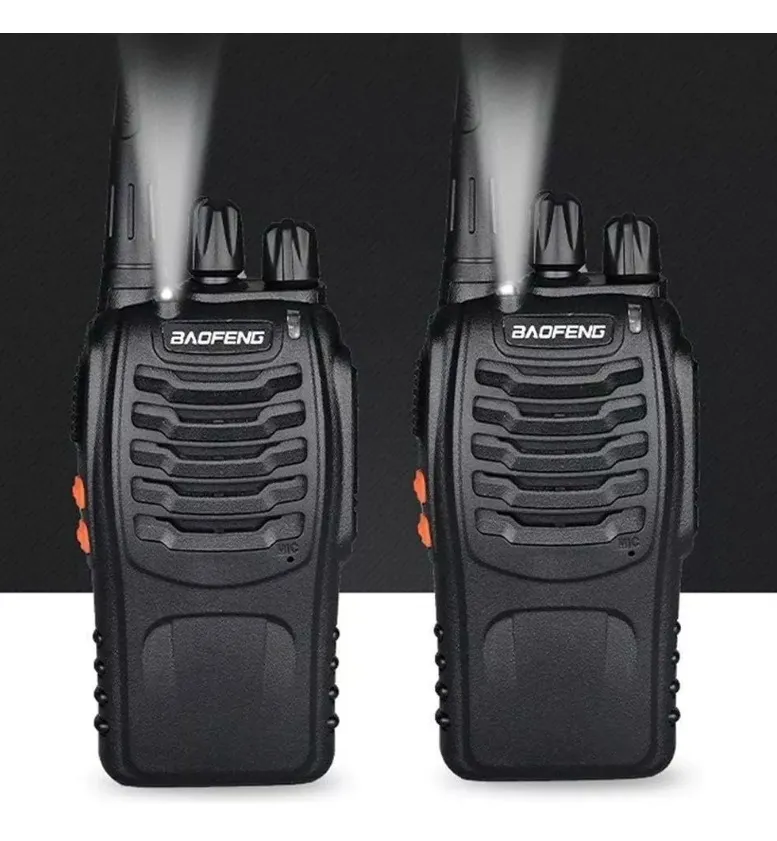 Radio Walkie Talkie Baofeng Bf-888s Uhf X2 Bateria 2800m Ah