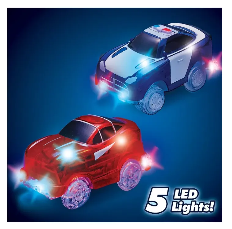 Pista De Carros De Carreras Magic Tracks Con Luces 18 Pies