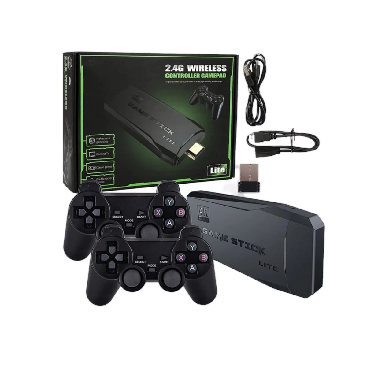 Consola De Video Juego Inalambrica HDMI 4K Game Stick Lite 64GB